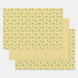 Celtic Shamrock Wrapping Paper Set