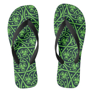 Celtic Shamrocks Paar of Teenslippers