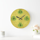 Celtic Shamrocks Wall Clock Grote Klok (Huis)