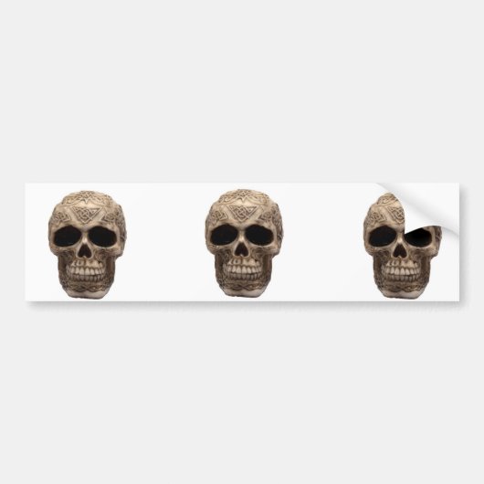 Celtic Skull Bumpersticker (Voorkant)