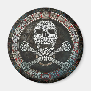 Celtic Skull & Crossbones Magnet Magneet