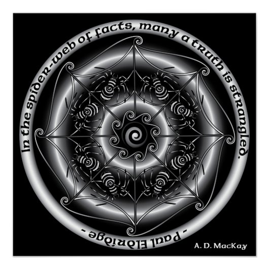 Celtic Spider Mandala Perfect Poster (Voorkant)