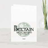 Celtic Spiral Christmas Kaart (Achterkant)