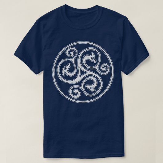 Celtic Spiral Dragon Design T-shirt (Design voorkant)