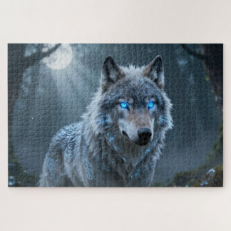 Celtic Spirit Animal Wolf Jigsaw Puzzle