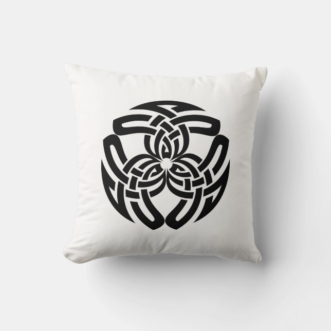 Celtic Square Knot, Triple Pattern Kussen (Voorkant)