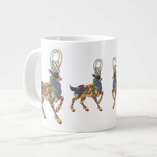 Celtic Stag Jumbo cup Beker (Voorkant links)