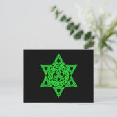 Celtic Star of David Postcard Briefkaart (Staand voorkant)