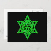 Celtic Star of David Postcard Briefkaart (Voorkant / Achterkant)