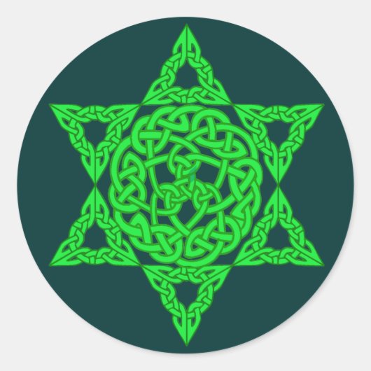 Celtic Star of David Stickers (Voorkant)