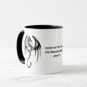 Celtic Style Dragon & Shakespeare Quote Mok (Voorkant links)