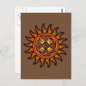 Celtic Sun 4 Briefkaart (Voorkant / Achterkant)