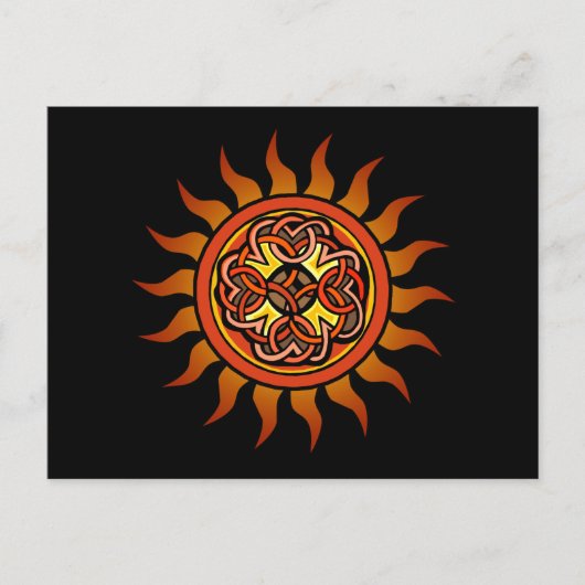 Celtic Sun 4 Briefkaart (Voorkant)