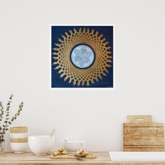 Celtic Sun Poster (Keuken)