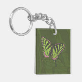 Celtic Swallowtail Acryl Sleutelhanger (Voorkant Links)
