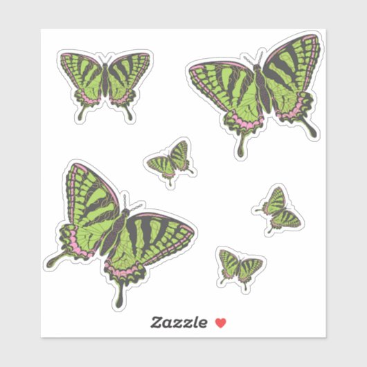 Celtic Swallowtail Contour Sticker (Vel)