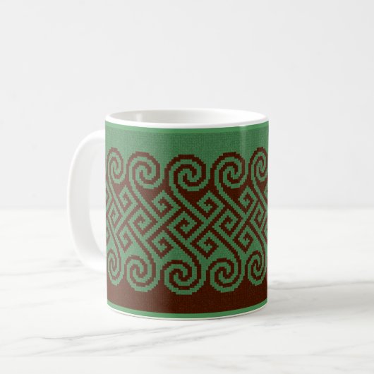 Celtic Sweater Coffee Mok (Voorkant links)