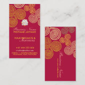 Celtic Swirl Vertical Visitekaartje (Voorkant / Achterkant)