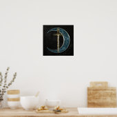 Celtic Sword and Moon Poster (Keuken)