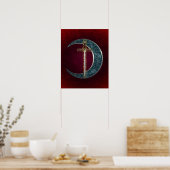 Celtic Sword and Moon Poster (Keuken)