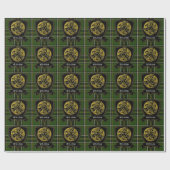 Celtic Symbol Irish Tartan Cadeaupapier (Vlak)