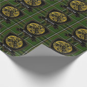 Celtic Symbol Irish Tartan Cadeaupapier (Hoek)