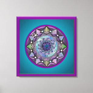 Celtic Symbolic Mandala Canvas Afdruk