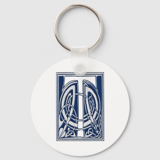 Celtic T Monogram Sleutelhanger (Voorkant)