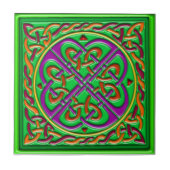 Celtic tile green tegeltje (Voorkant)