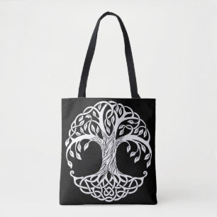 celtic tree canvas tas