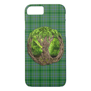 Celtic Tree of Life Clan Taylor Tartan iPhone 8/7 Hoesje