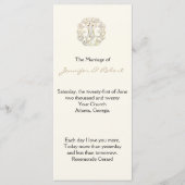 Celtic Tree of Life Gold Wedding Programma (Voorkant)