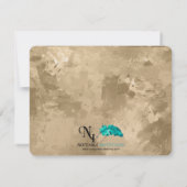 Celtic Tree of Life Gold Wedding Save the Date (Achterkant)