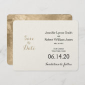 Celtic Tree of Life Gold Wedding Save the Date (Voorkant / Achterkant)