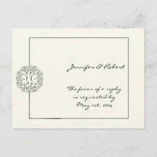 Celtic Tree of Life RSVP-Briefkaart Uitnodiging Briefkaart
