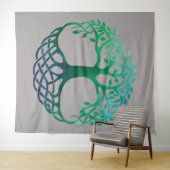 Celtic Tree of Life Waterverf Wandkleed (In Situ (horizontaal))