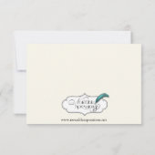 Celtic Tree of Life Wedding Rehearsal Kaart (Achterkant)