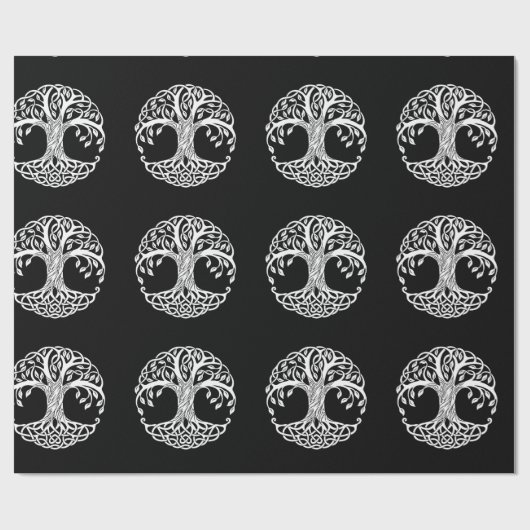 celtic tree wrapping paper cadeaupapier (Vlak)