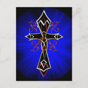 Celtic Tribal Cross Briefkaart