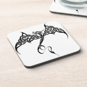 Celtic Tribal Dragon Bier Onderzetter (Linkerzijde)