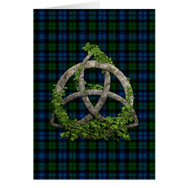 Celtic Trinity Knot en Clan Campbell Tartan (Voorkant)