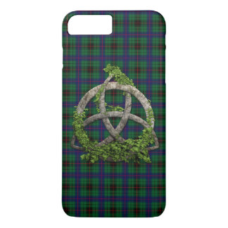 Celtic Trinity Knot en Clan Davidson Tartan iPhone 8 Plus / 7 Plus Hoesje