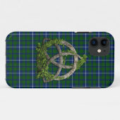 Celtic Trinity Knot en Clan Douglas Tartan Case-Mate iPhone Case (Achterkant (horizontaal))