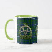 Celtic Trinity Knot en Clan Douglas Tartan Mok (Links)