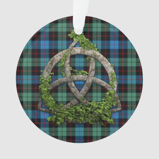 Celtic Trinity Knot en Clan Guthrie Tartan Ornament (voorkant)