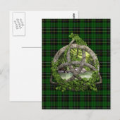 Celtic Trinity Knot en Clan MacAlpine Tartan Briefkaart (Voorkant / Achterkant)