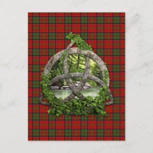Celtic Trinity Knot en Clan MacDonald of Glencoe Briefkaart