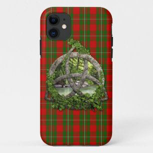 Celtic Trinity Knot en Clan MacGregor Tartan iPhone 11 Hoesje