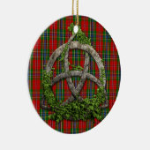 Celtic Trinity Knot en Clan MacLean van Duart Keramisch Ornament (Rechts)