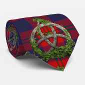Celtic Trinity Knot en Clan Witherspoon Tartan Stropdas (Opgerold)